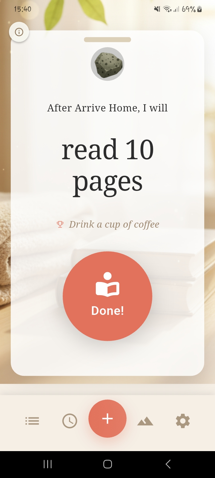 Habit Waymarks main screen preview